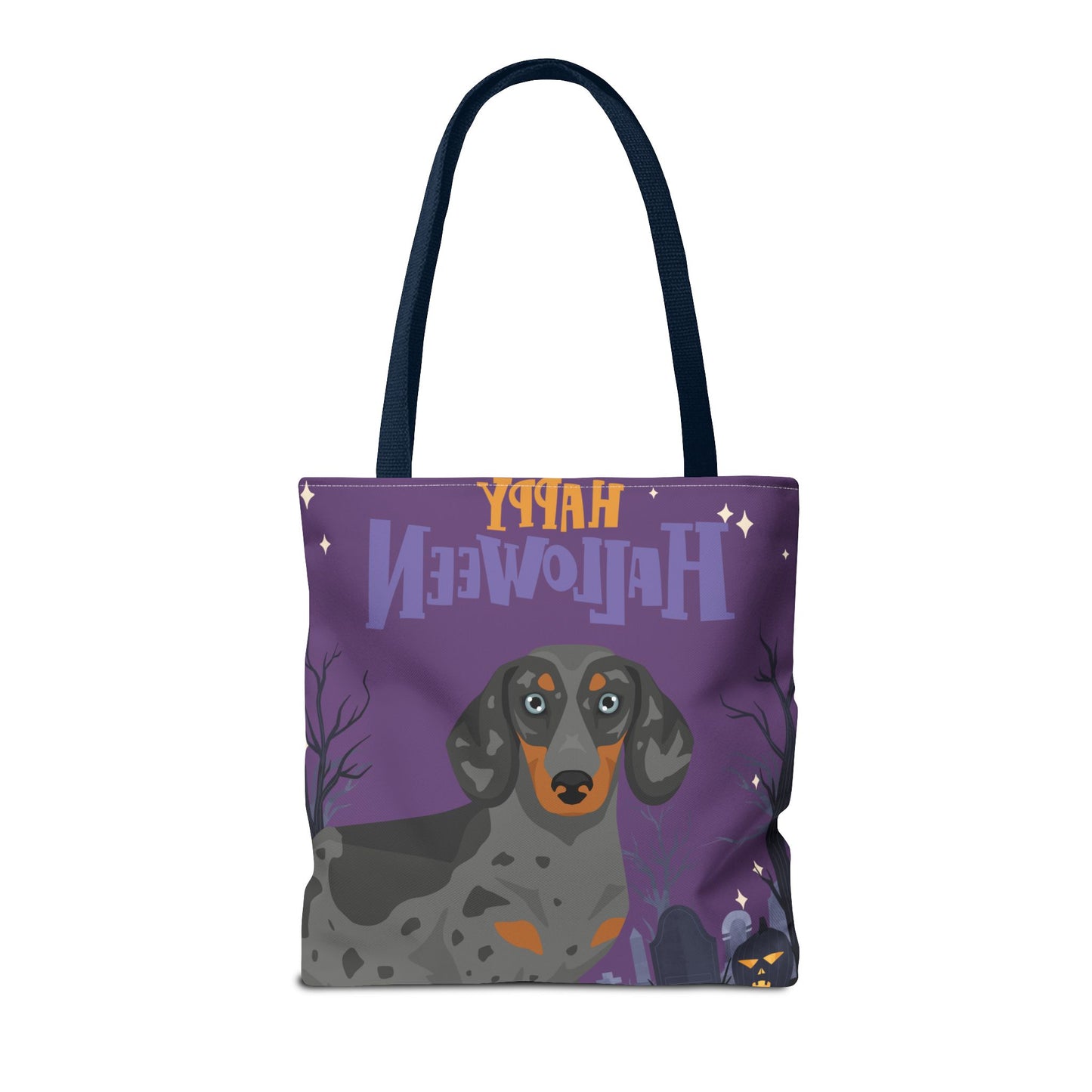 Dachshund Dog Happy Halloween Tote Bag 16x16