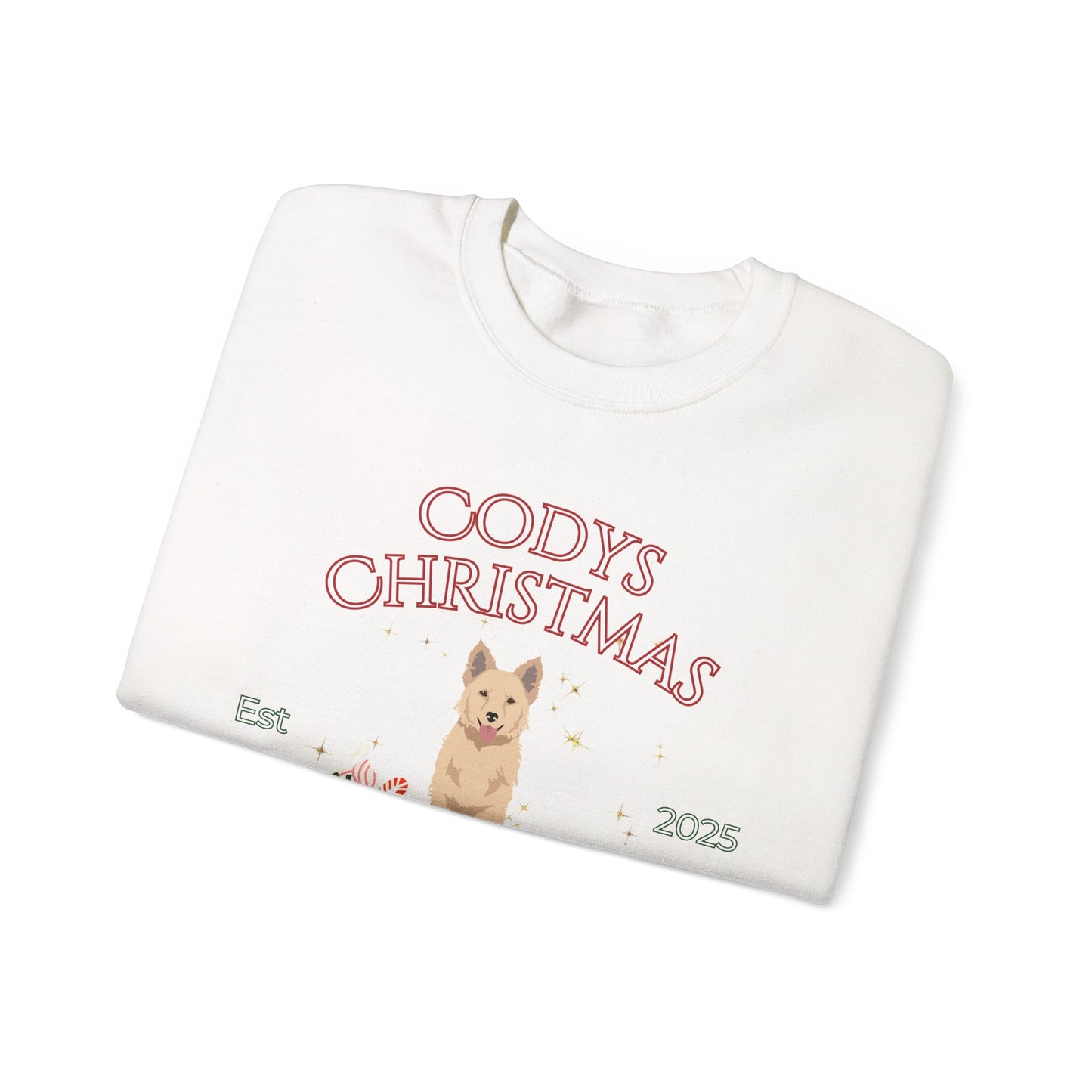 Mudi Dog Christmas Social Club Unisex Heavy Blend Crewneck Sweatshirt Custom Name
