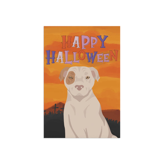 American Staffordshire Terrier Dog Halloween Garden Flag