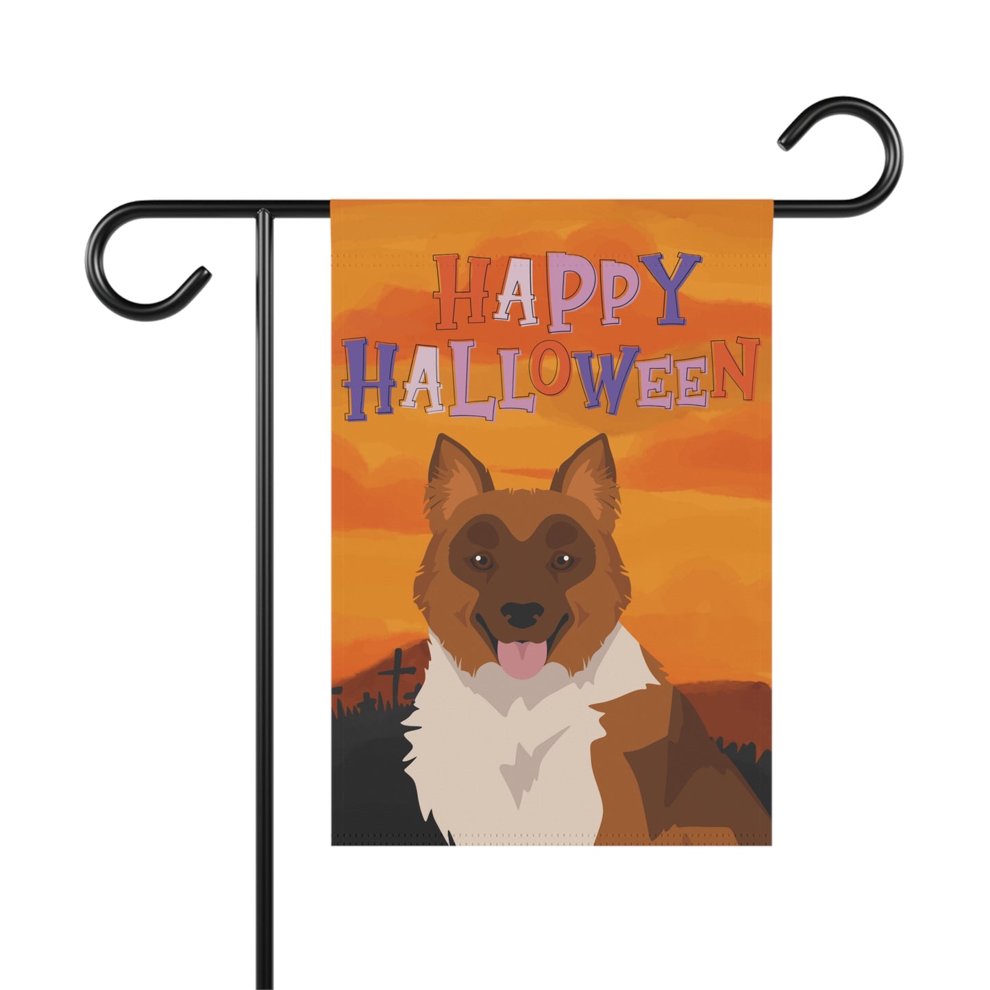 Elo Dog Halloween Garden Flag