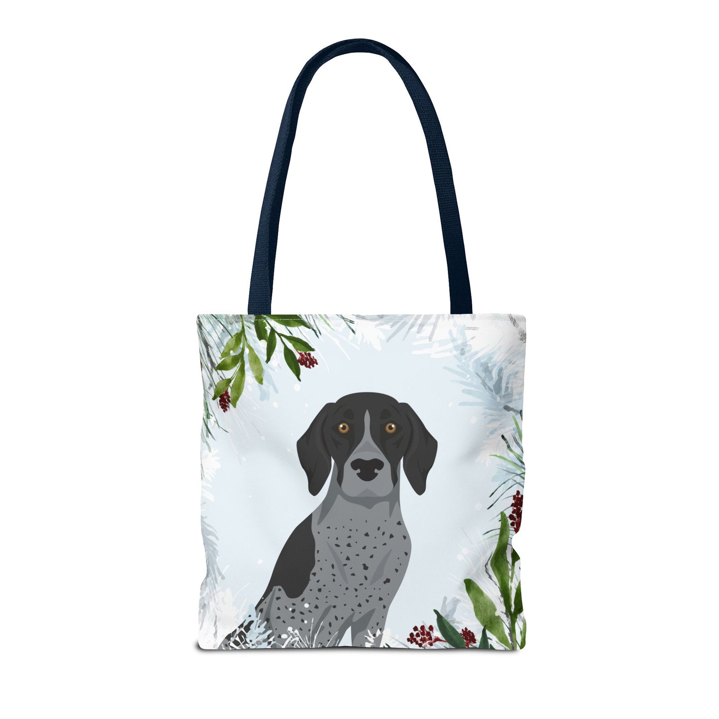 German Shorthaired Pointer Dog Christmas Holiday Tote Bag 16x16