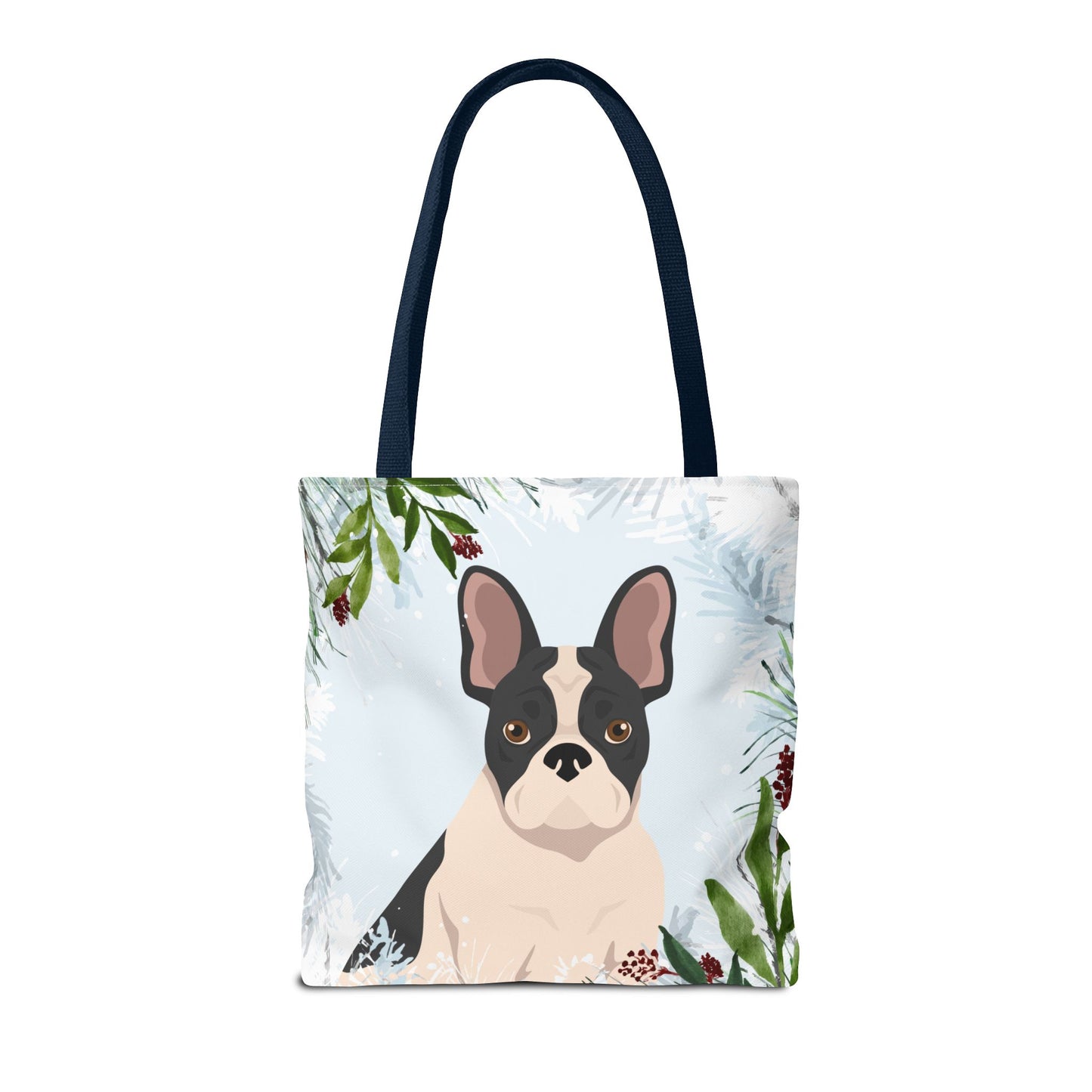 French Bulldog Dog Christmas Holiday Tote Bag 16x16