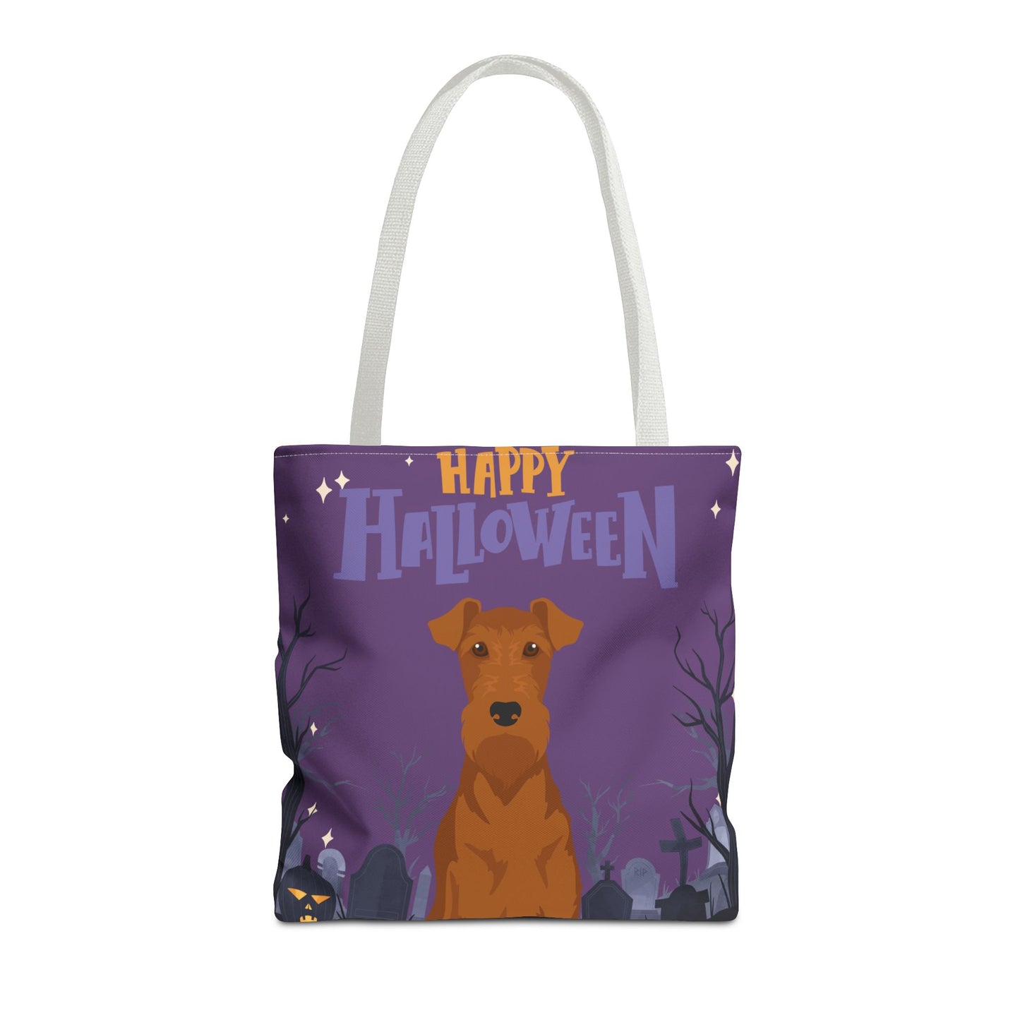 Irish Terrier Dog Happy Halloween Tote Bag 16x16