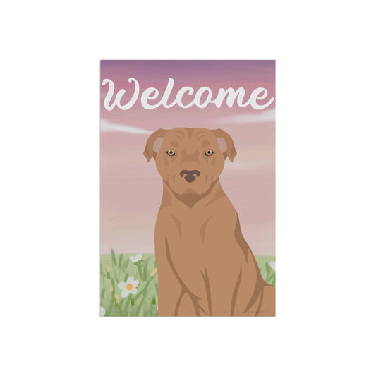 American Staffordshire Terrier Dog Welcome Garden Flag