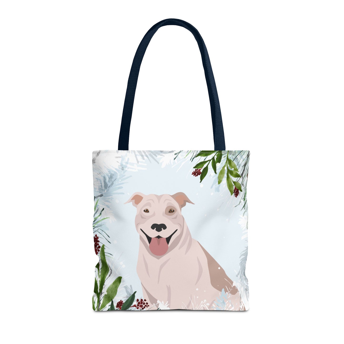 Pit Bull Dog Christmas Holiday Tote Bag 16x16