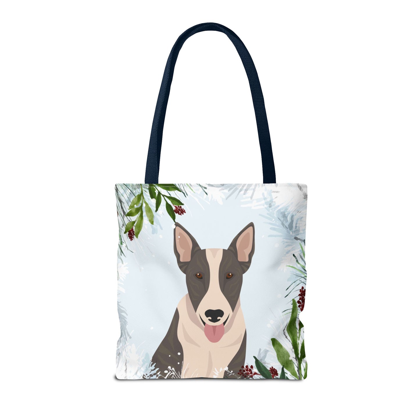 Bull Terrier Dog Christmas Holiday Tote Bag 16x16