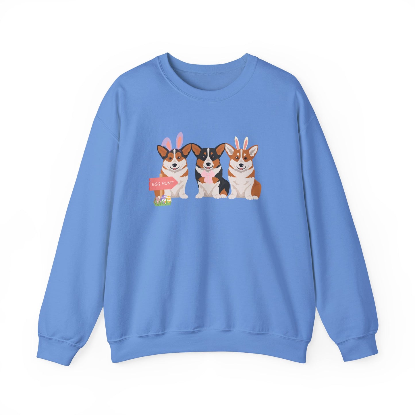 Pembroke Welsh Corgi Dog Easter Unisex Heavy Blend Crewneck Sweatshirt, easter, Cute Dog Mom Gift
