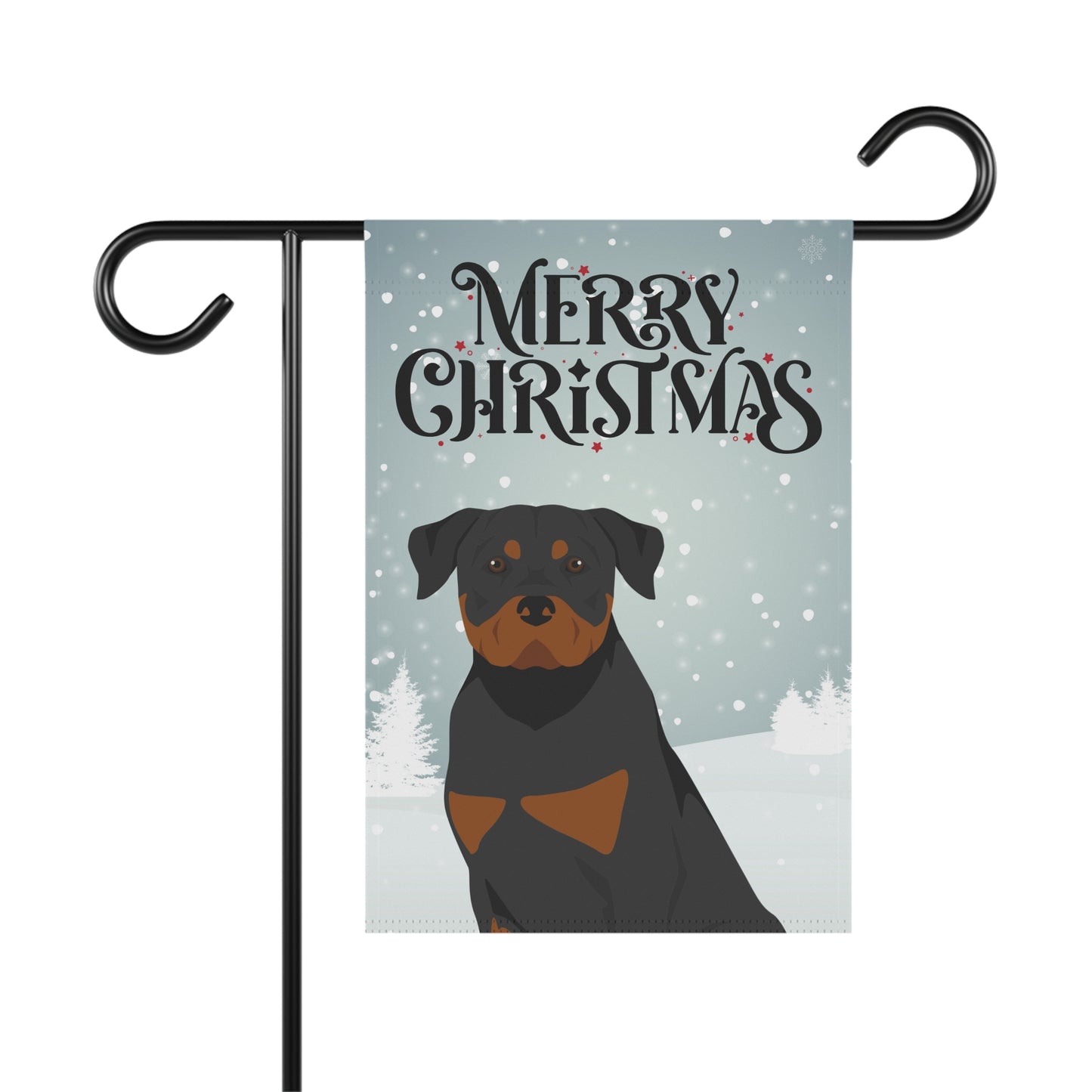Rottweiler Dog Garden Flag