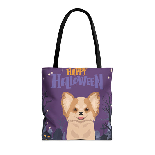Chihuahua Dog Happy Halloween Tote Bag 16x16