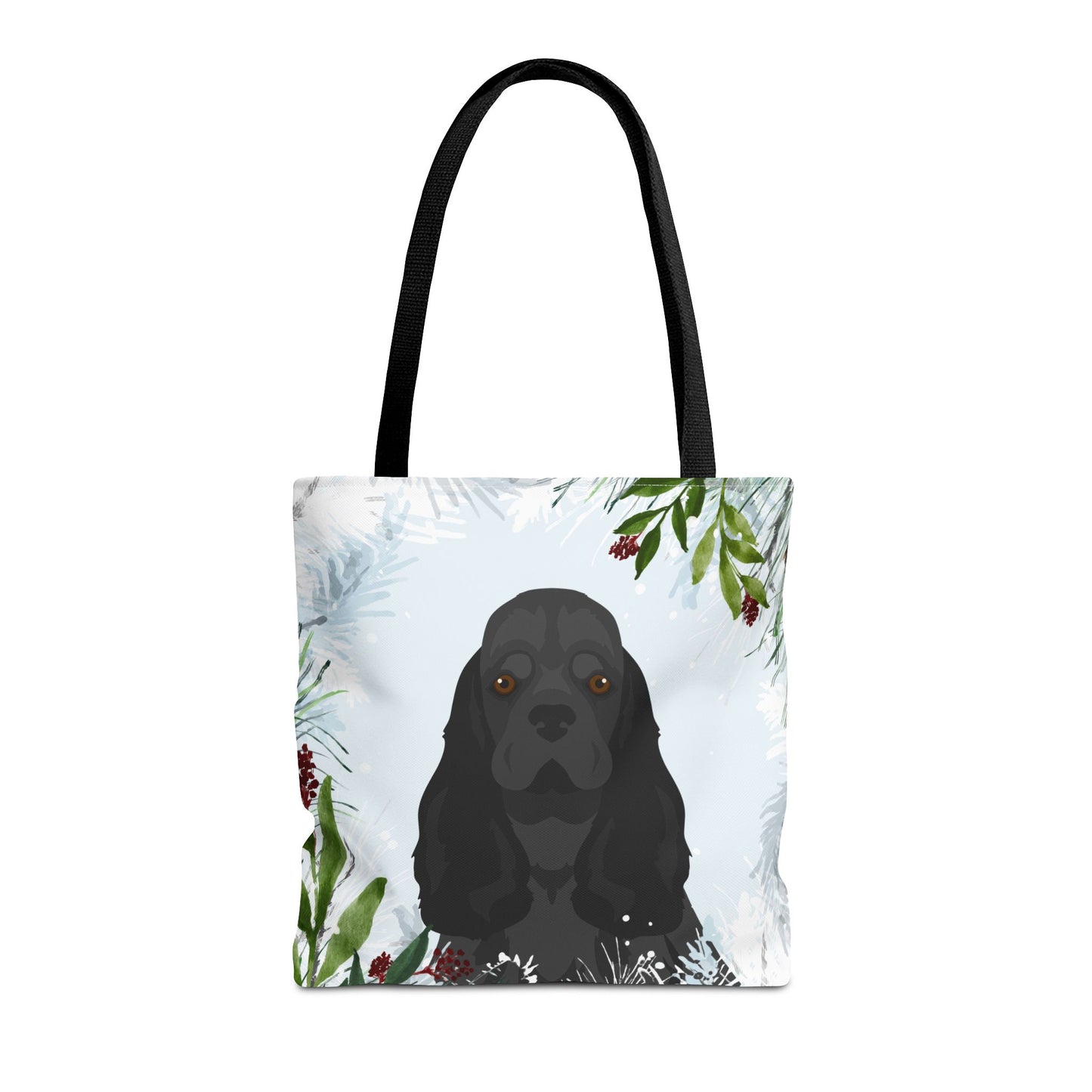 Cocker Spaniel Dog Christmas Holiday Tote Bag 16x16