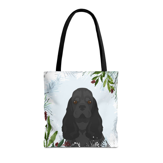 Cocker Spaniel Dog Christmas Holiday Tote Bag 16x16