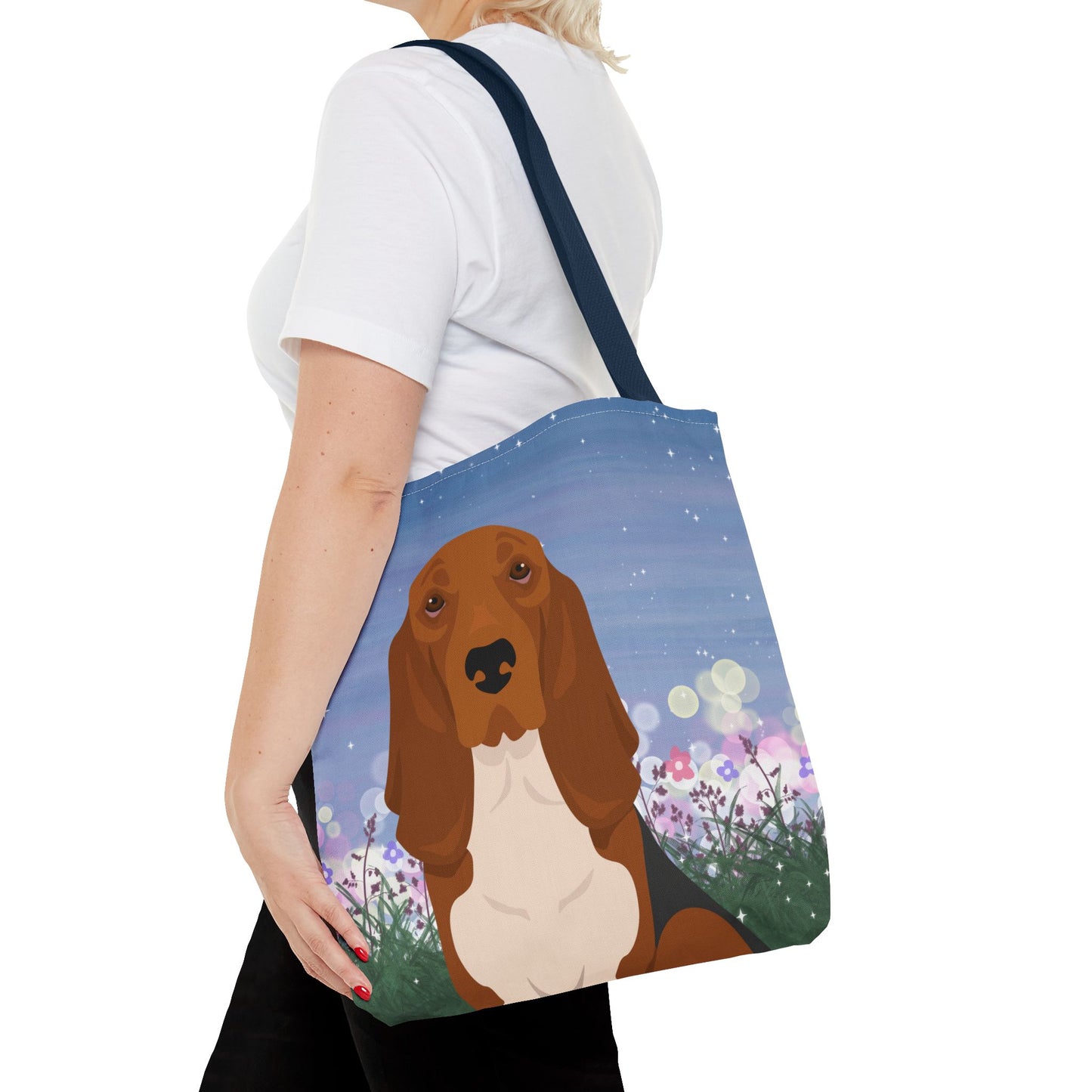 Basset Hound Dog Tote Bag 16x16