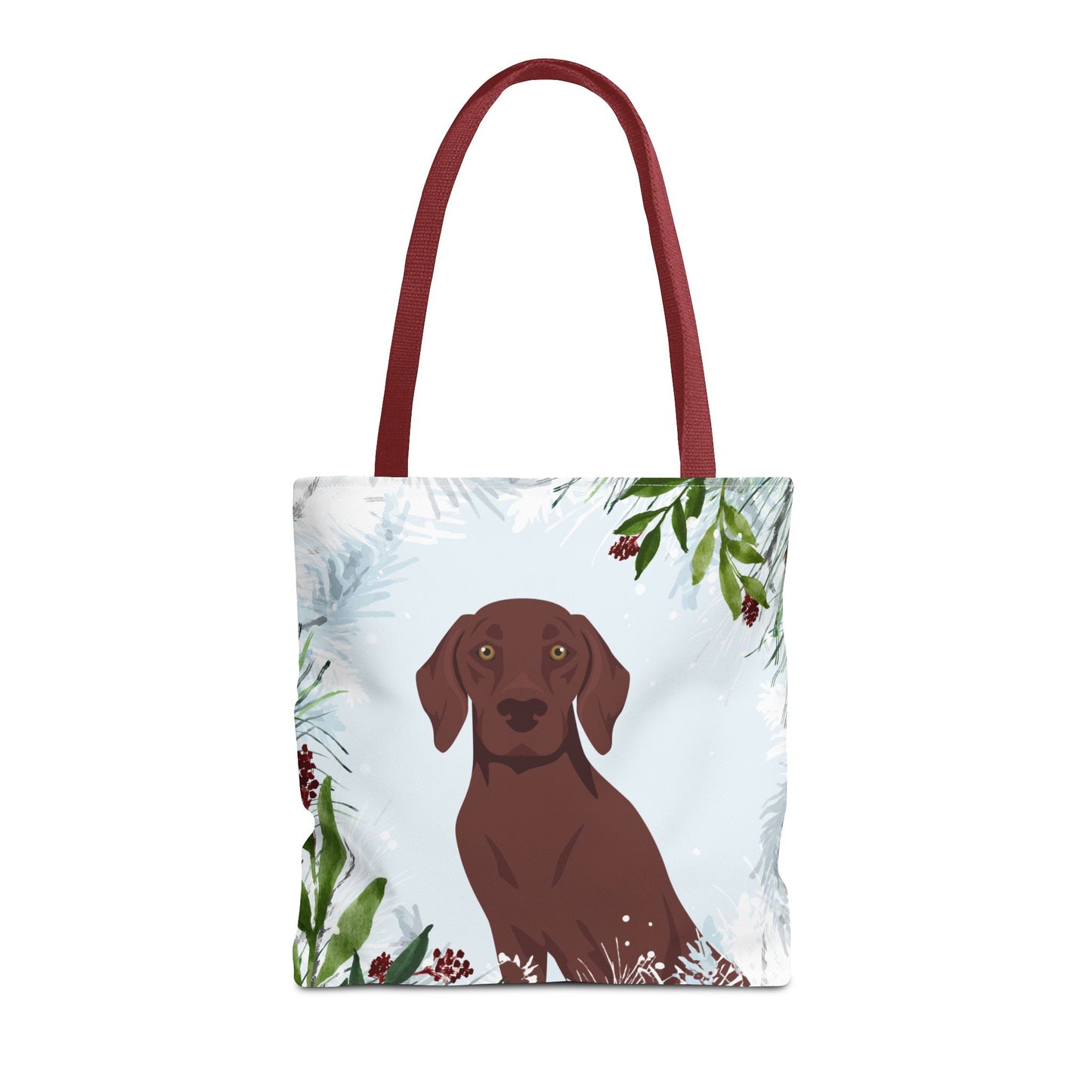 German Shorthaired Pointer Dog Christmas Holiday Tote Bag 16x16
