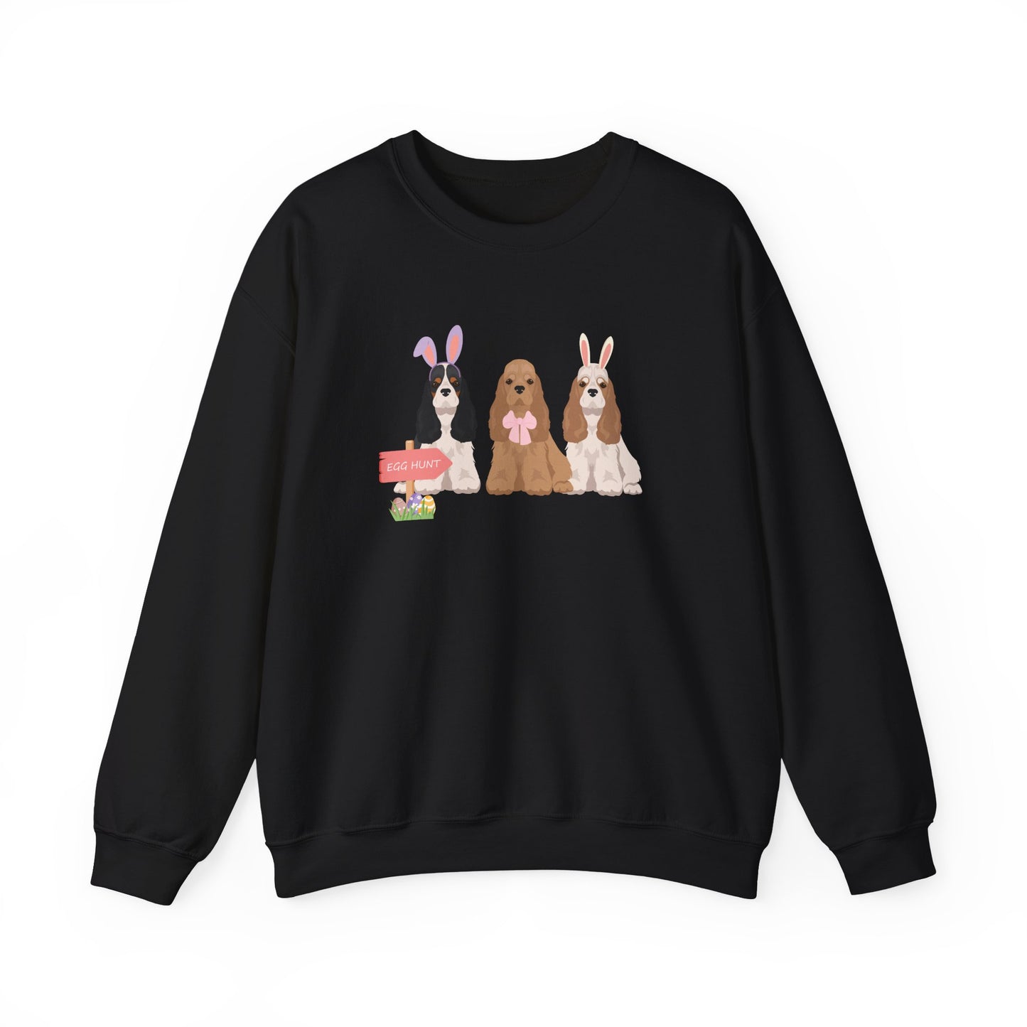 Cocker Spaniel Dog Easter Unisex Heavy Blend Crewneck Sweatshirt,easter, Cute Dog Mom Gift