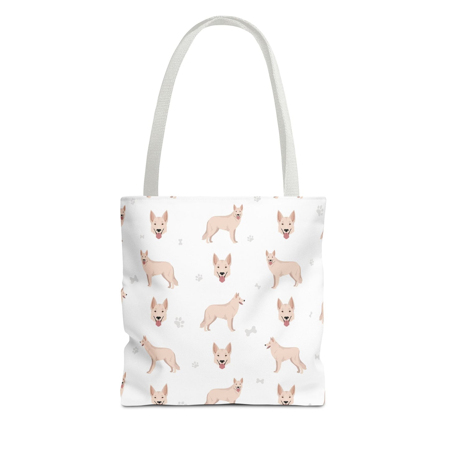 White Swiss Shepherd Dog Tote Bag, Pyrenees Dog Mom Gift