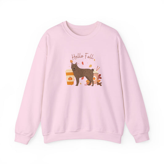 Donggyeongi Dog Fall Unisex Heavy Blend Crewneck Sweatshirt