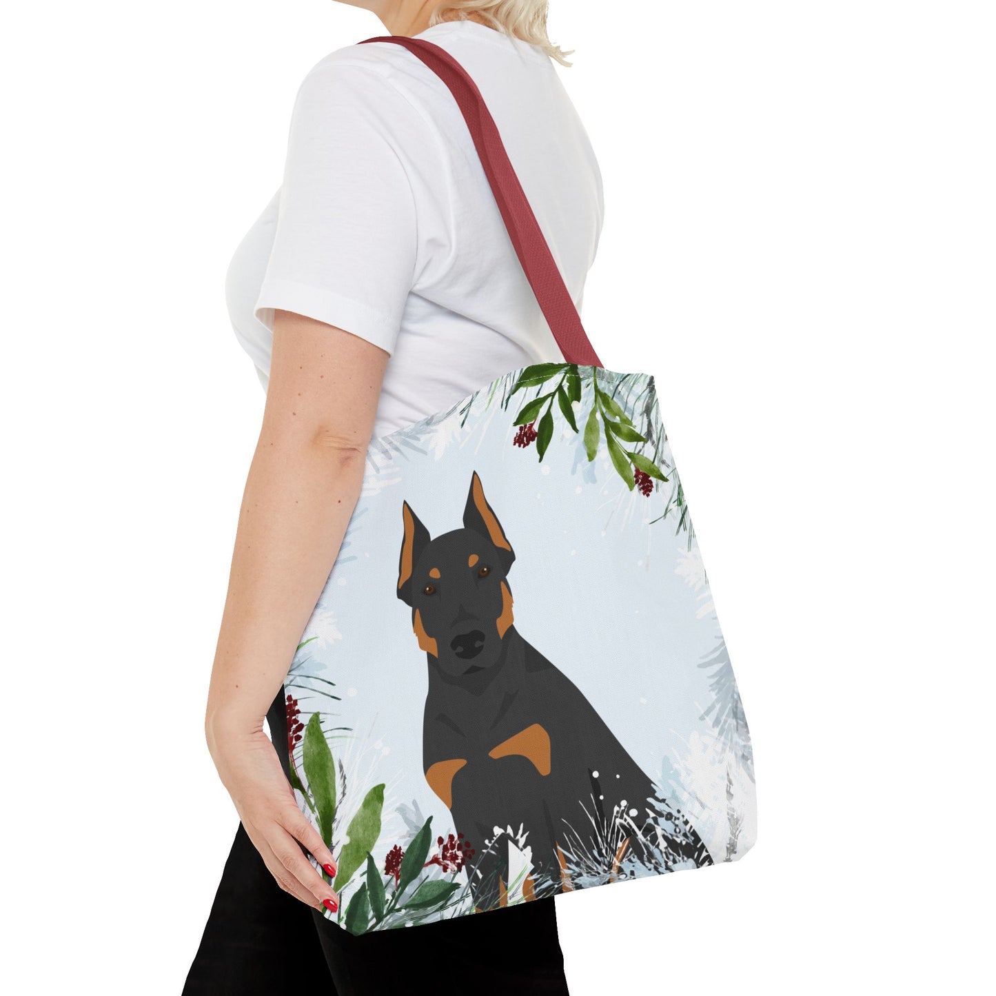Beauceron Dog Christmas Holiday Tote Bag 16x16