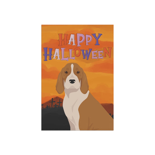 American English Coonhound Dog Halloween Garden Flag