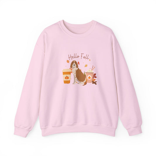 American English Coonhound Dog Fall Unisex Heavy Blend Crewneck Sweatshirt