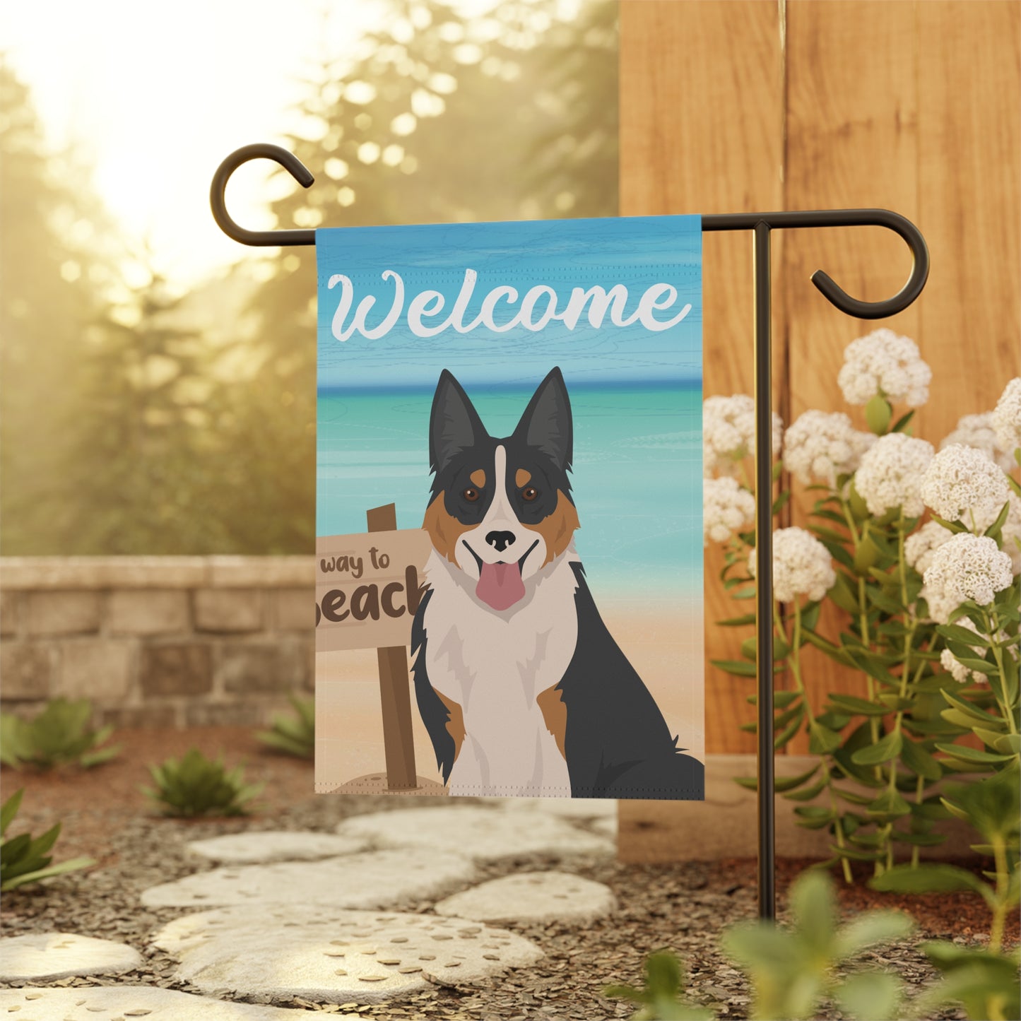 Welsh Sheepdog Dog Garden Flag