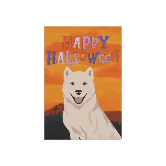 Kishu Ken Dog Halloween Garden Flag