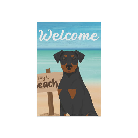 Doberman Pinscher Dog Garden Flag