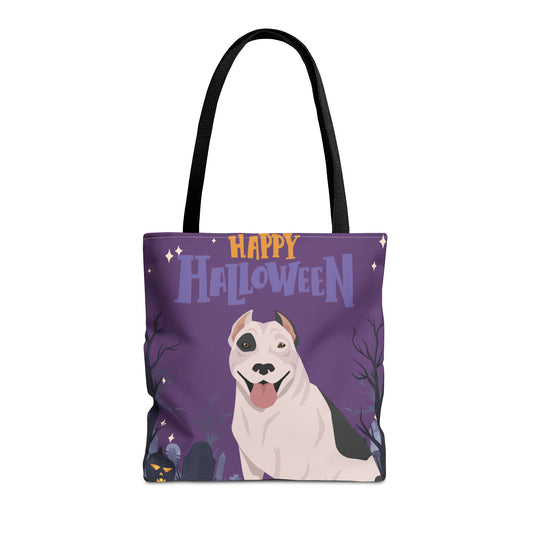 Pit Bull Dog Happy Halloween Tote Bag 16x16