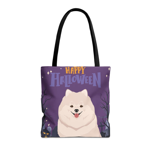Pomeranian Dog Happy Halloween Tote Bag 16x16