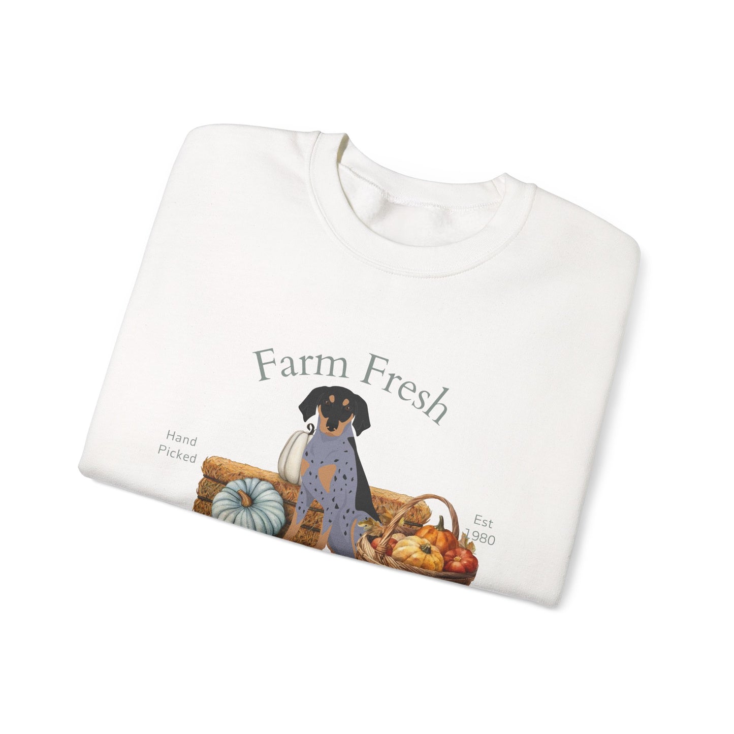 Bluetick Coonhound Dog Fall Farm Fresh Unisex Heavy Blend Crewneck Sweatshirt