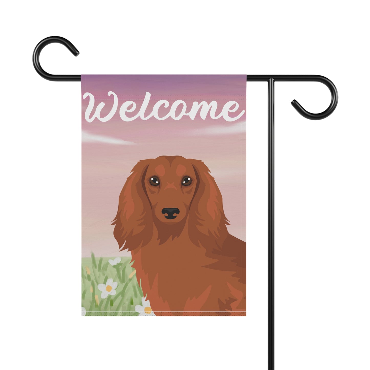 Dachshund Dog Welcome Garden Flag