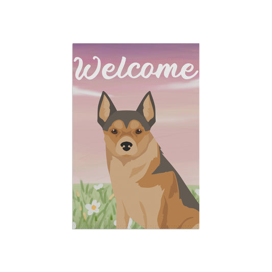 Norwegian Lundehund Dog Welcome Garden Flag