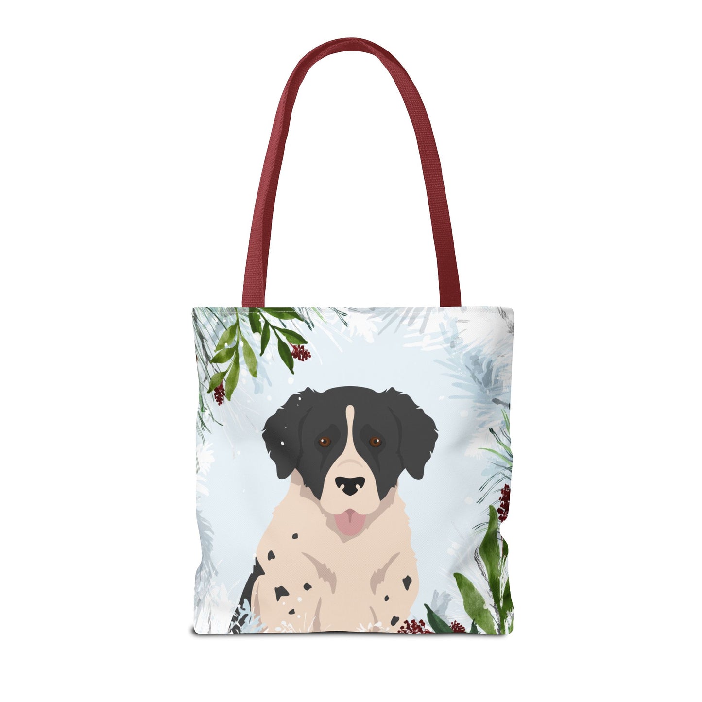 Wetterhoun Dog Christmas Holiday Tote Bag 16x16