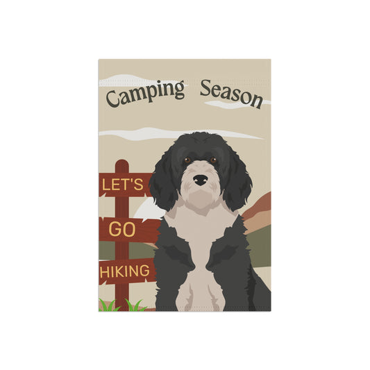 Portuguese Water Dog Camping Garden Flag