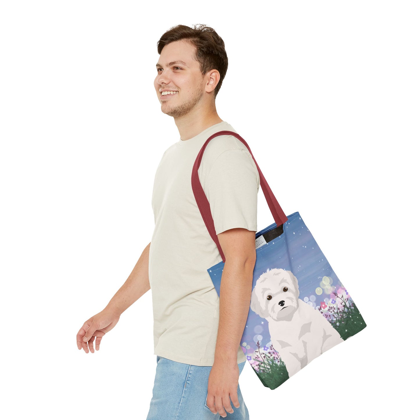 Toy Poodle Dog Tote Bag 16x16