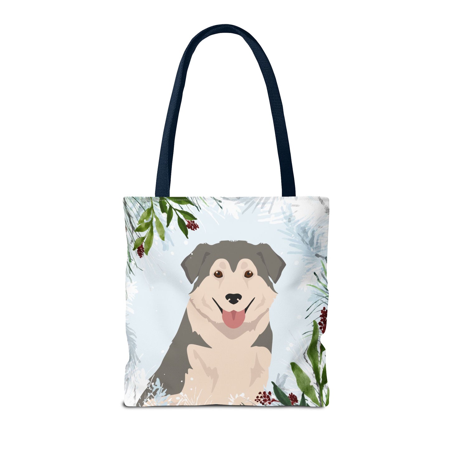 Aidi Dog Christmas Holiday Tote Bag 16x16