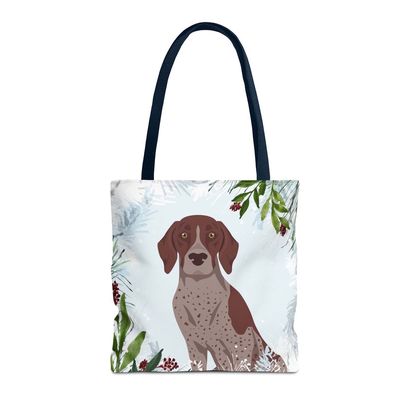 German Shorthaired Pointer Dog Christmas Holiday Tote Bag 16x16