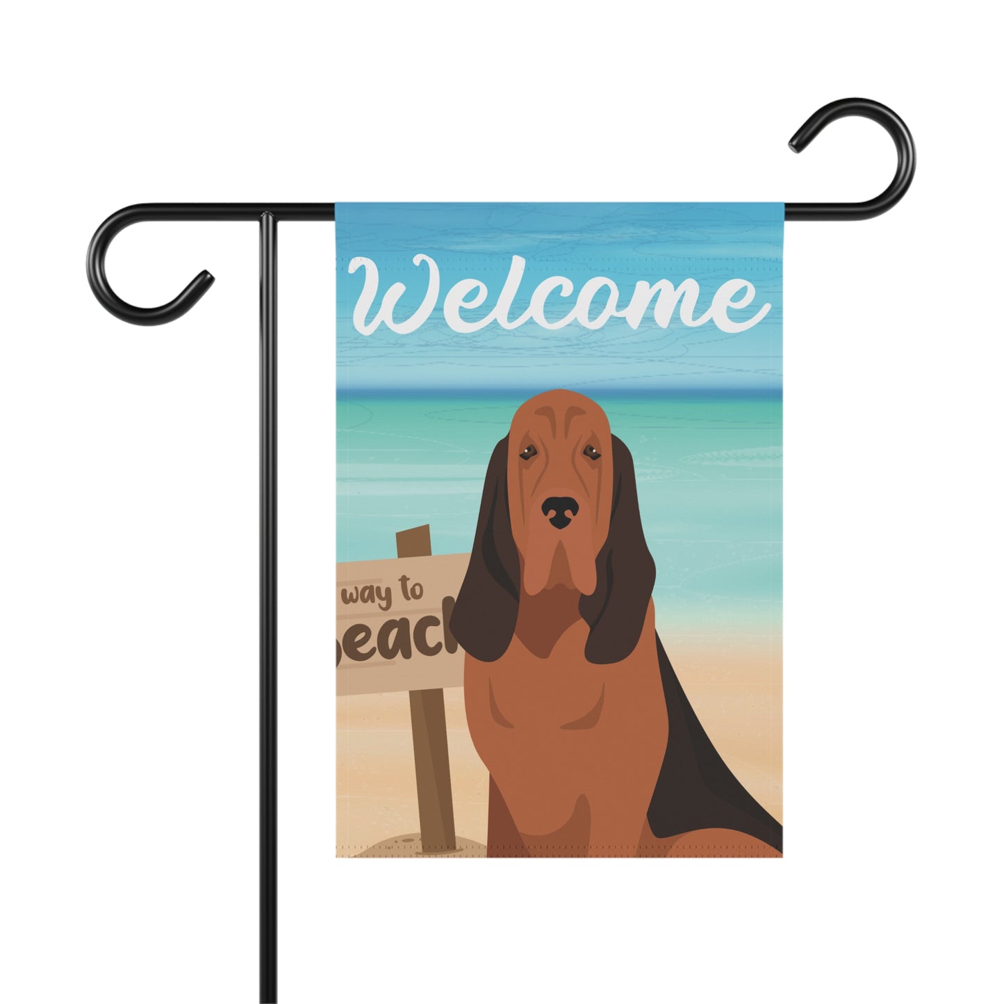 Bloodhound Dog Garden Flag