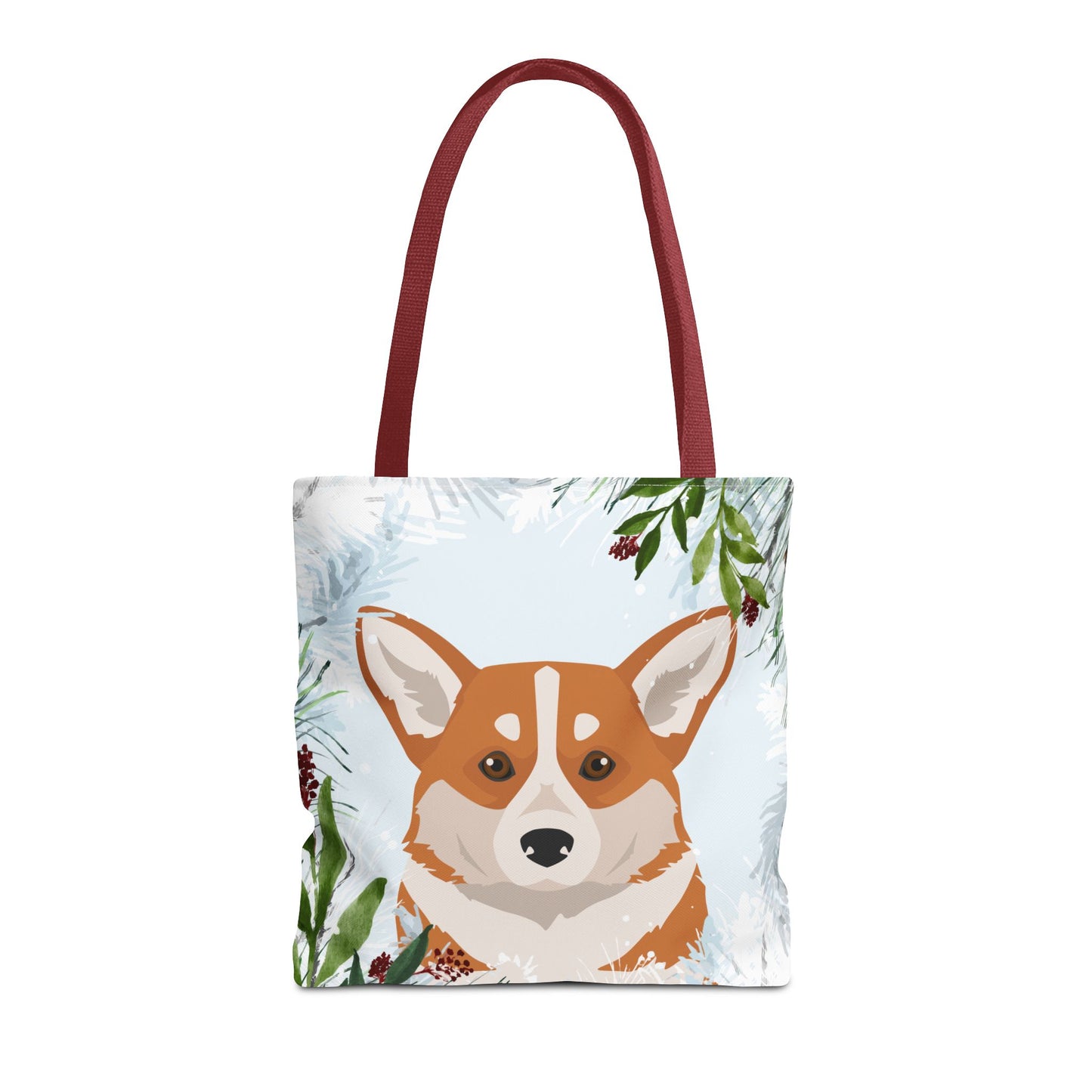 Pembroke Welsh Corgi Dog Christmas Holiday Tote Bag 16x16