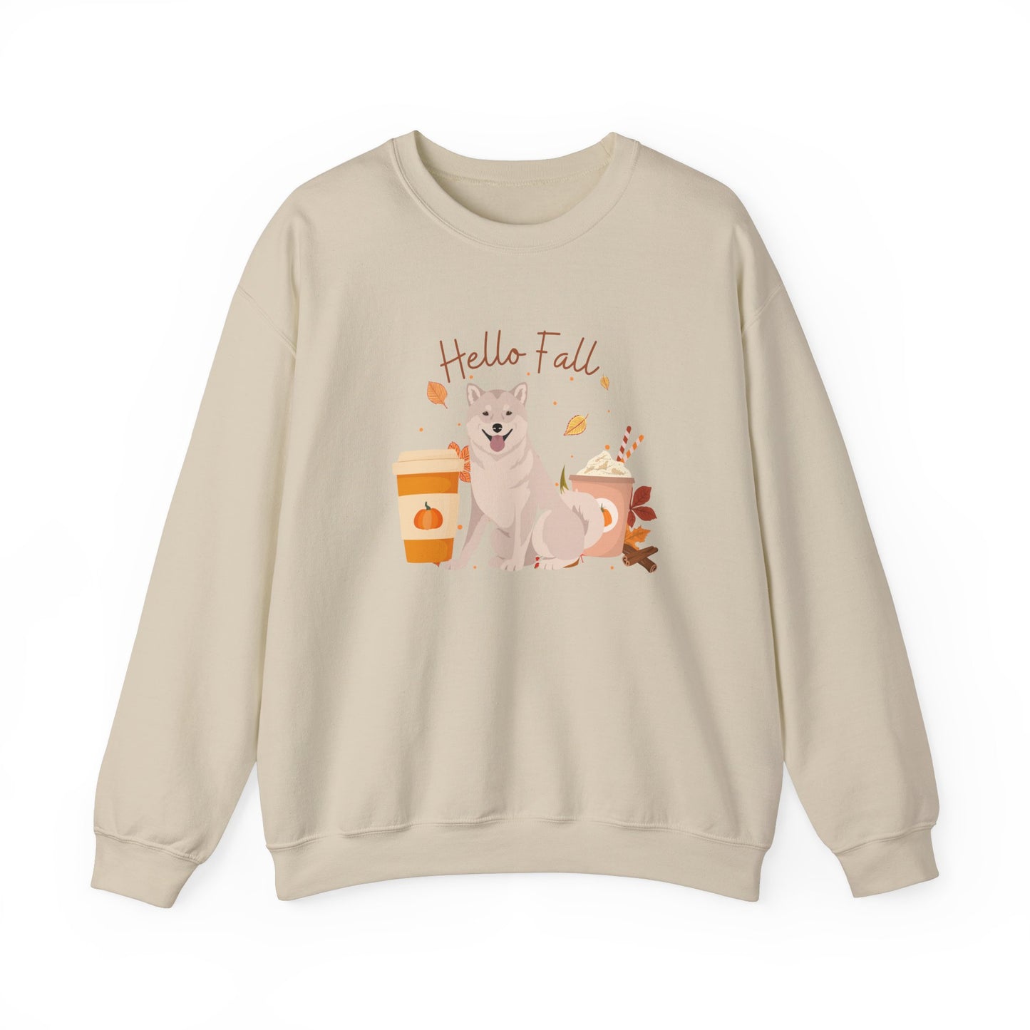 Shiba Inu Dog Fall Halloween Unisex Heavy Blend Crewneck Sweatshirt