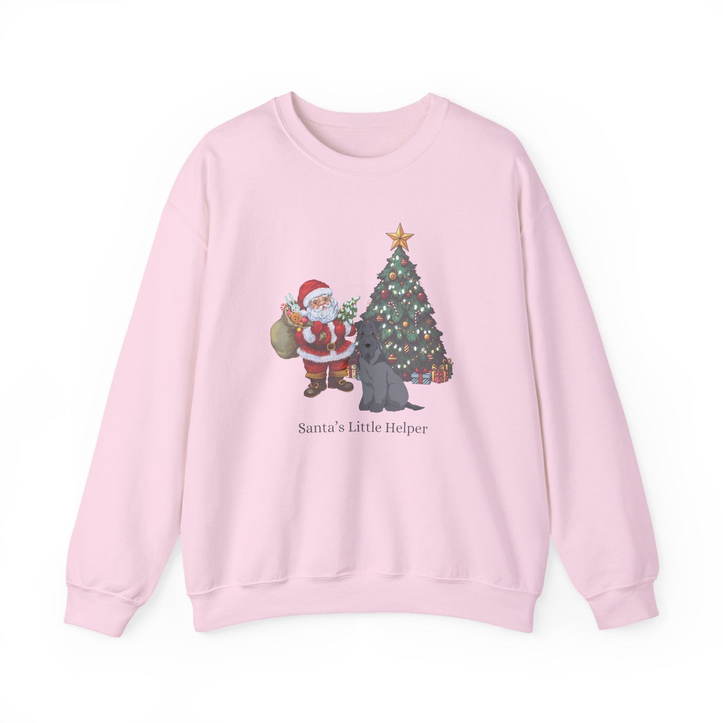 Kerry Blue Terrier Dog Santa's Little Helper Unisex Heavy Blend Crewneck Sweatshirt