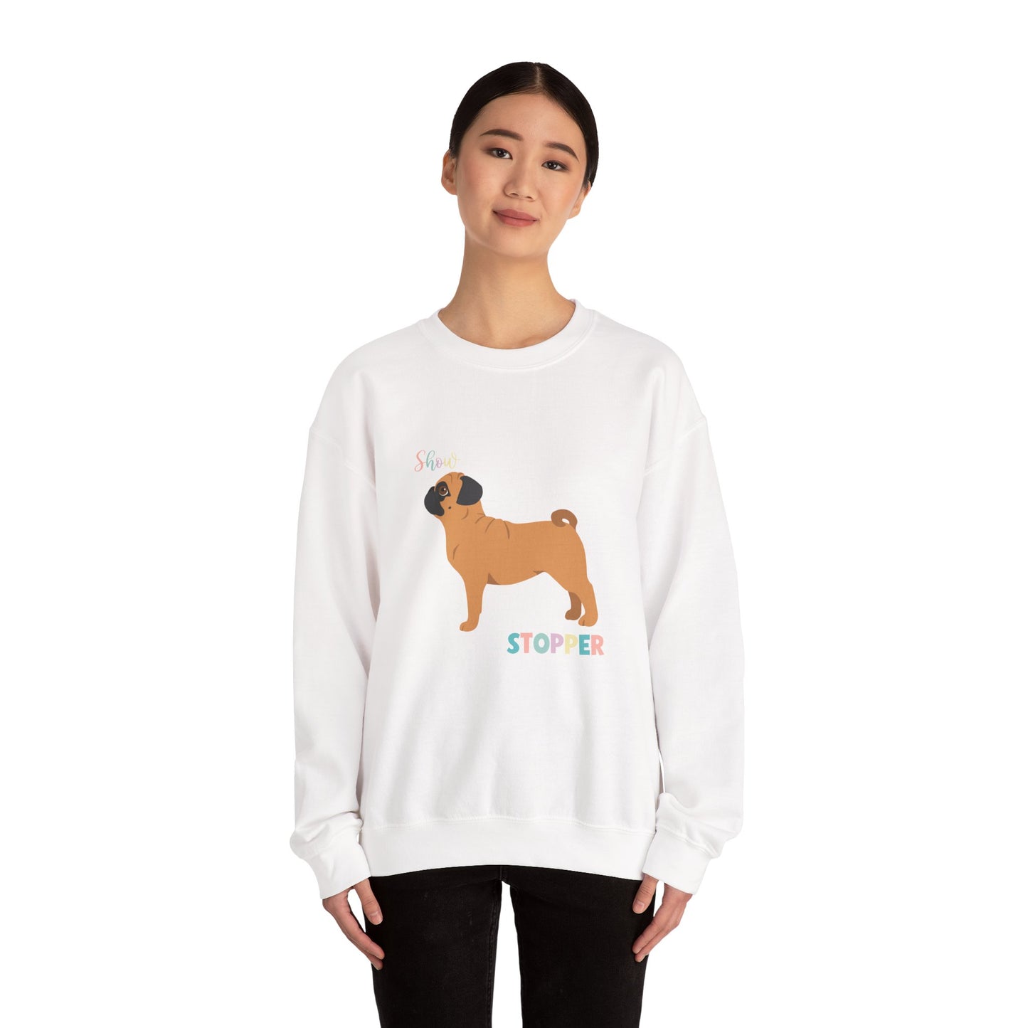 Pug Dog Unisex Heavy Blend Crewneck Sweatshirt