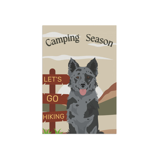 Mudi Dog Camping Garden Flag