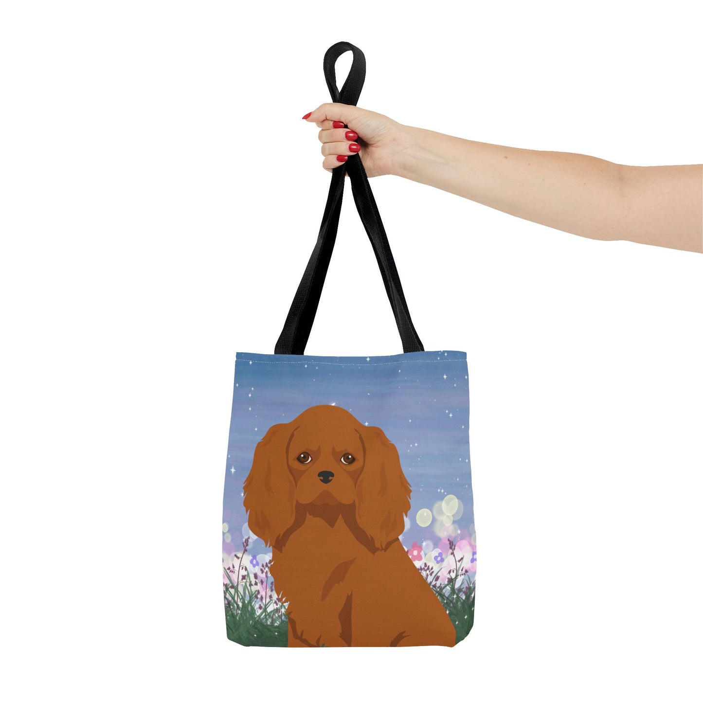 Cavalier King Charles Spaniel Dog Tote Bag 13x13