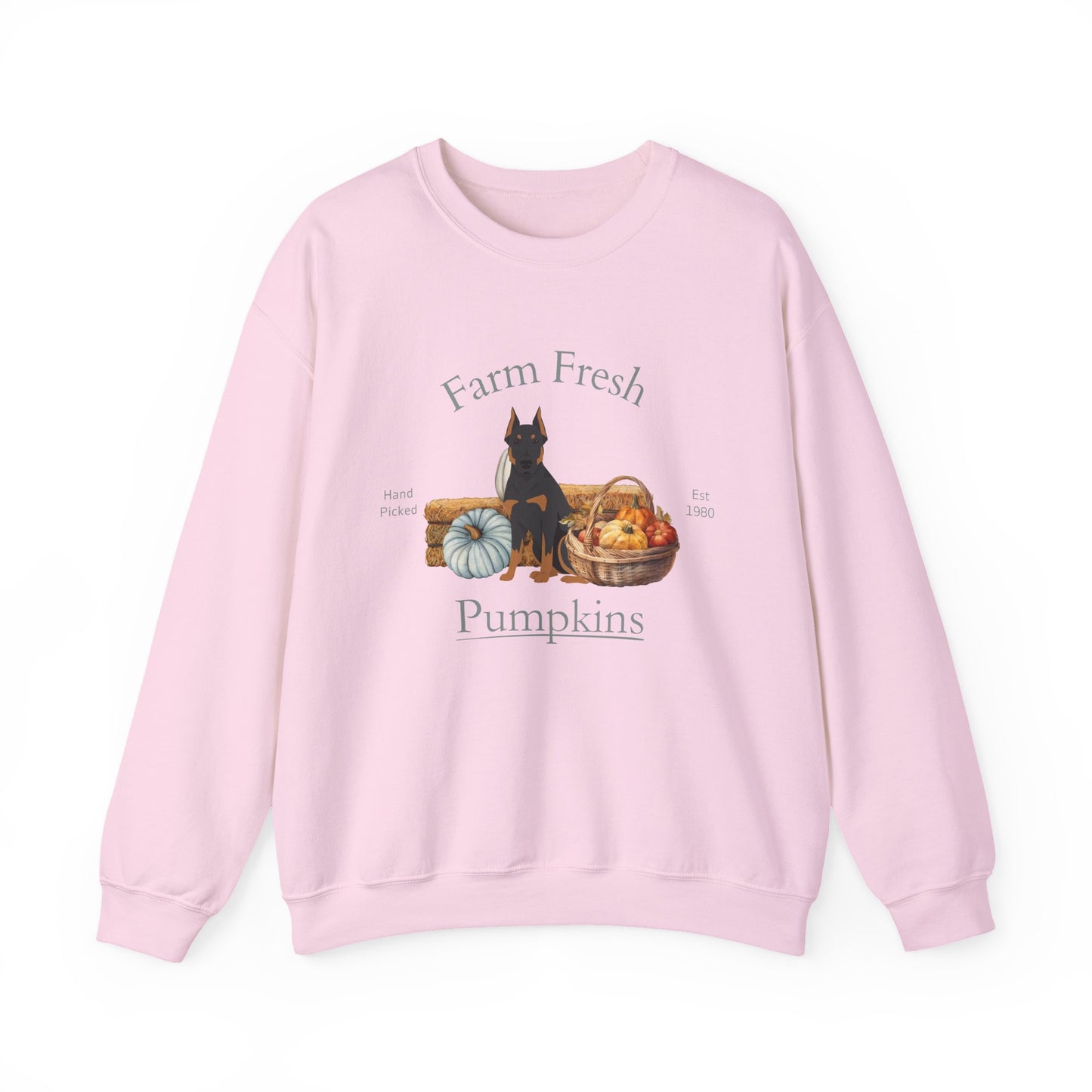 Beauceron Dog Fall Farm Fresh Unisex Heavy Blend Crewneck Sweatshirt