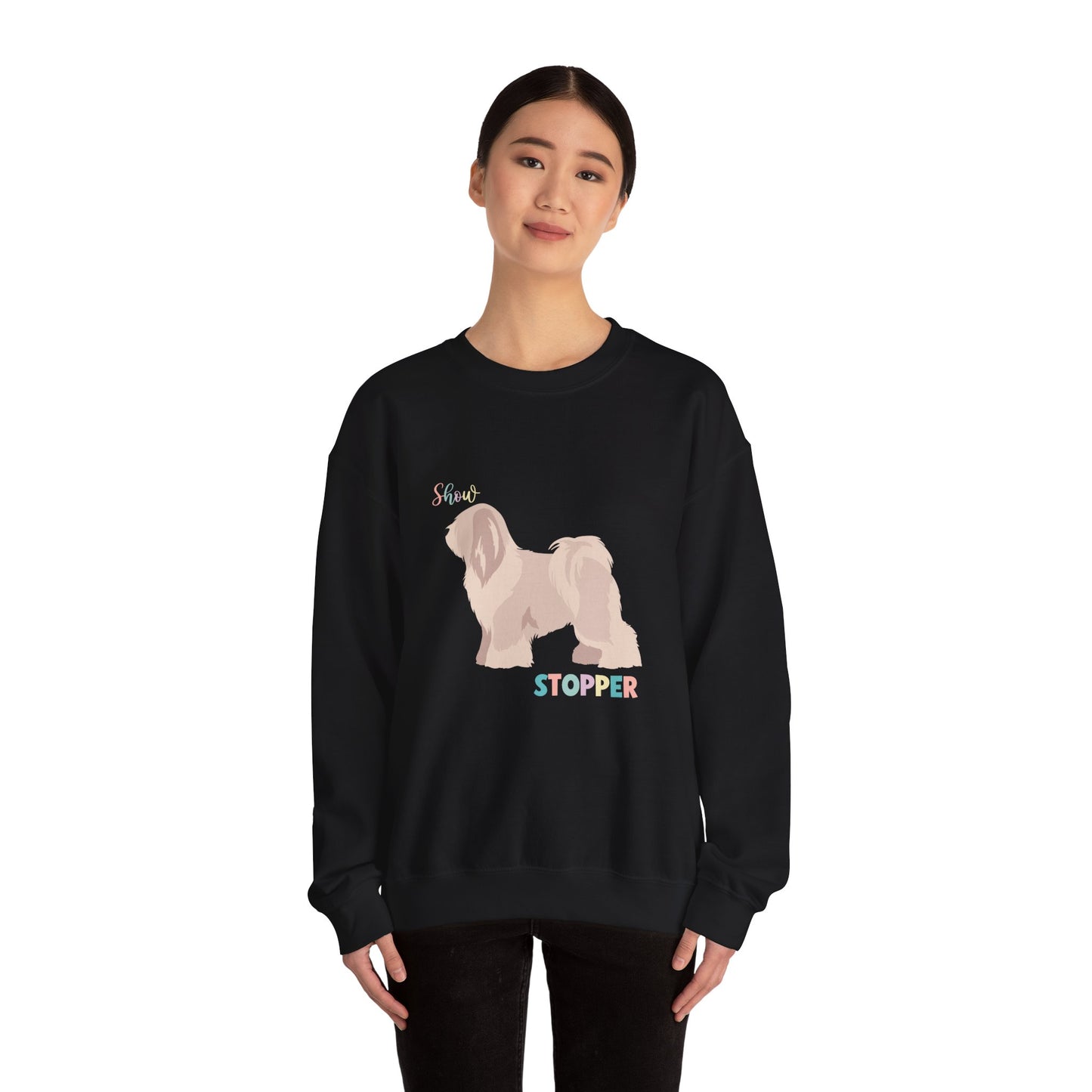 Tibetan Terrier Dog Unisex Heavy Blend Crewneck Sweatshirt