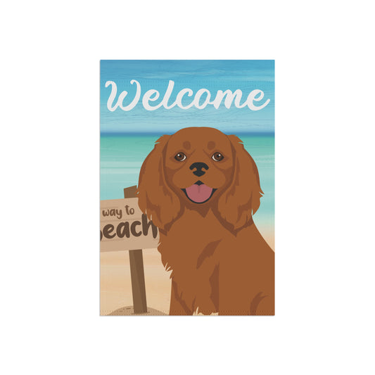Cavalier King Charles Spaniel Dog Garden Flag