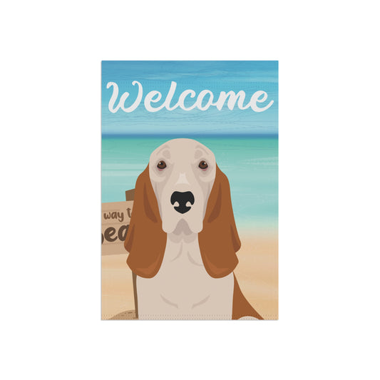 Basset Hound Dog Garden Flag