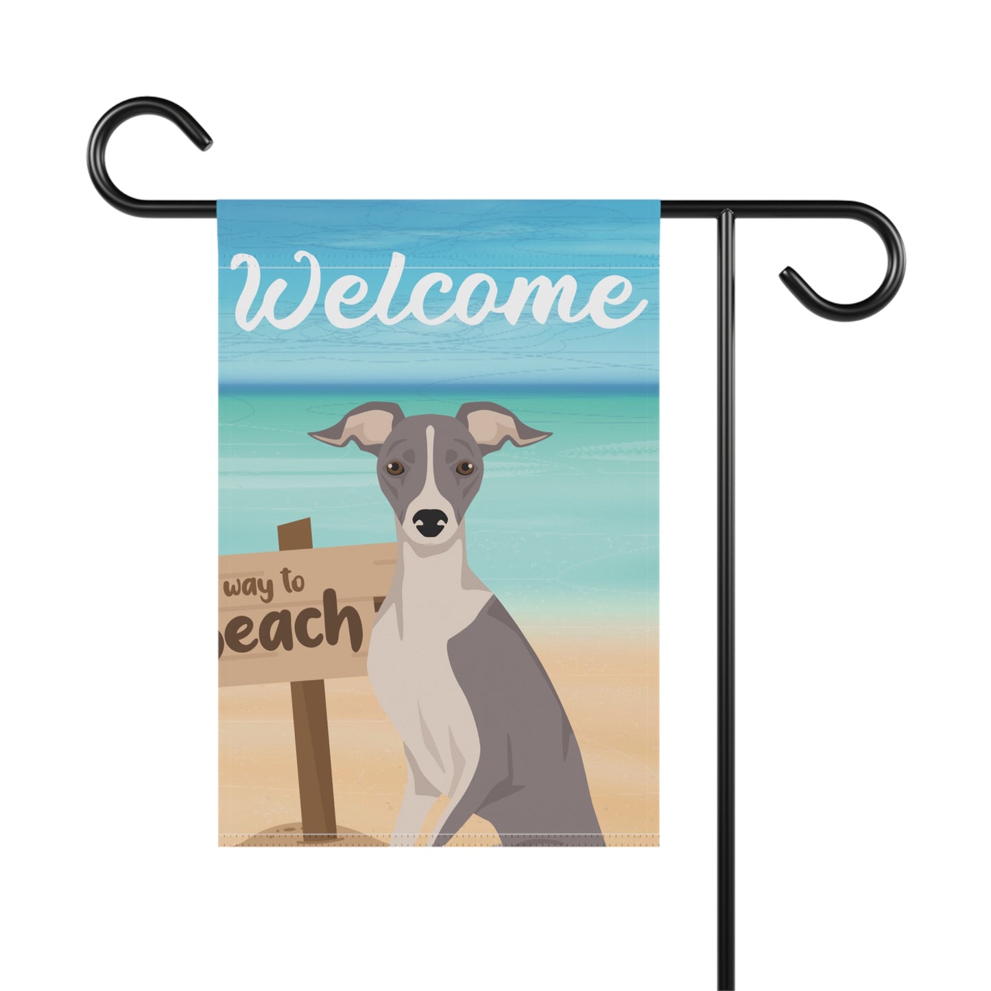 Italian Greyhound Dog Garden Flag