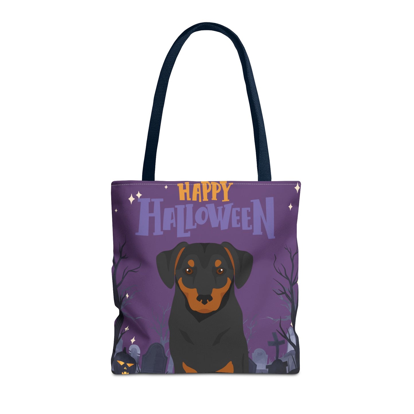 Austrian Pinscher Dog Happy Halloween Tote Bag 16x16