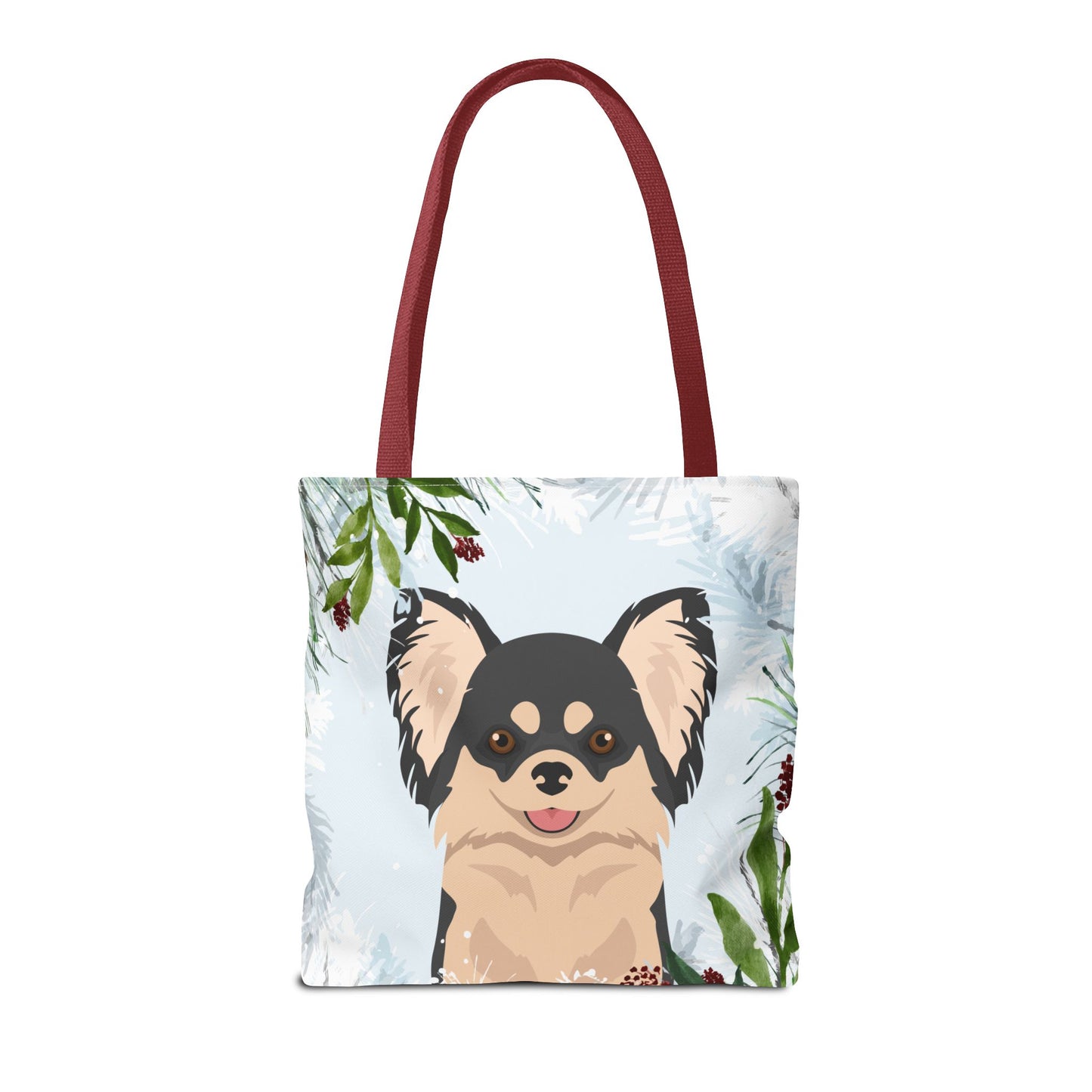 Chihuahua Dog Christmas Holiday Tote Bag 16x16